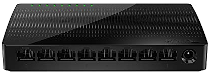 Tenda 8 Port Gigabit Ethernet Switch, 10/100/1000Mbps Gigabit Switch, rj45 Switch with LED Indicator, Plug & Play, Mini Size, Desktop Or Wall Mounted, Plastic Shell (SG108)