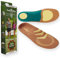 FootActive Outdoor-Einlegesohlen f. Naturliebhaber + Abenteuerfreunde! Fester Halt und Dämpfung bei hohen Belastungen., Braun/Gelb, 46 - 49 (XL)