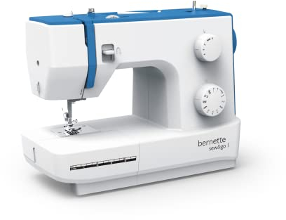 Bernette Sew&Go 1 Mechanische Nähmaschine für Anfänger, 10 Basisstiche