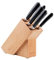 Scanpan 92000600 6-teilig Classic Block Besteckset, Edelstahl, Polycarbonat, Bambus