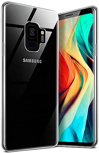 moex für Samsung Galaxy S9 Hülle Durchsichtig, Silikon Handyhülle Transparent, Clear Case Ultra Slim, Backcover Schutzhülle Dünn, Silikonhülle Minimalistisch, Aero Case, Klar