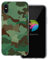 dessana Camouflage transparente Schutzhülle Handy Case Cover Tasche passend für Apple iPhone X Tarnfarbe Grün