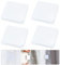 Favengo 4 PCS Duschvorhang Clips Plastik Selbstklebend Duschvorhang Klammern Wand Clips Duschvorhang Weiß Duschvorhang Clips Anti Splash Dusch Vorhang Klammer Ohne Bohren Stop Protect Clips Badezimmer