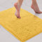LuxUrux Bath Mat-Extra-Soft Plush Bath Shower Bathroom Rug, 1'' Chenille Microfiber Material, Super Absorbent Shaggy Bath Rug (Yellow, 42 x 60 cm)