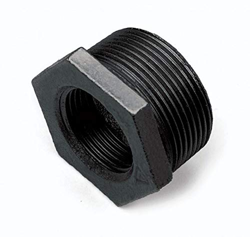 KNM TRADE - Temperguss Schwarz Gewindefittings Reduzierung AG-IG, 1 1/4 x 1