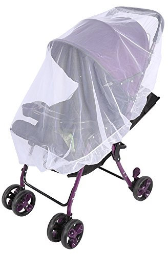 Zanzariera per bambini, Passeggino universale per bambini Passeggino Zanzariera Rete lavabile e traspirante Copertura di protezione in rete per passeggini, carrozzina, passeggino, navicella(bianca)