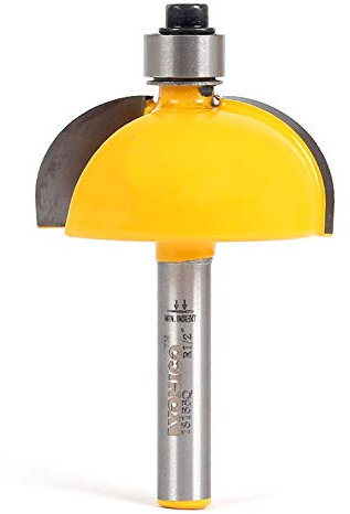 Yonico Cove Router Bits Edge Forming 1/2-Inch Radius 1/4-Inch Shank 13155q
