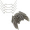 SISI UK Lot de 100 clips en acier inoxydable pour vitrage de serre