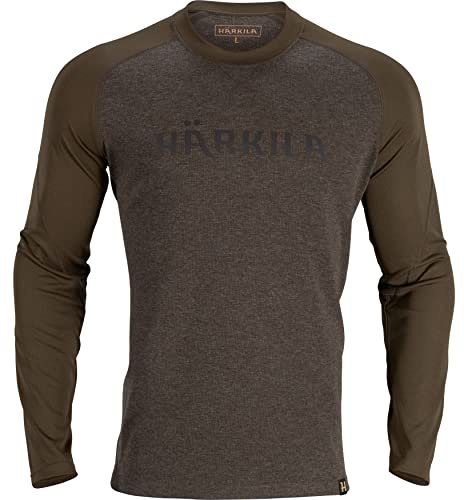 Härkila | Metso L/S T-Shirt | Professionelle Jagd Kleidung & Jagd Zubehör für Herren & Damen | Skandinavische Qualität Made to Last | Willow Green, XXL