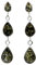 SilverAmber Jewellery UK - 925 Sterling Silber mit baltischer Grüner Bernstein - baumelnde Ohrringe - GL150G