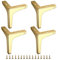 IGNPION 15cm Metall Sofa Bein Möbelbeine aus Metall 4 Stück Moderne Möbel Füße Sofa Möbel Riser Füße goldfarben