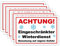 5 Stück Achtung ! Eingeschränkter Winterdienst benutzung auf eigene Gefahr Schild 20 x 30 cm aus stabiler PVC Hartschaumplatte 3mm mit UV-Schutz von STROBO