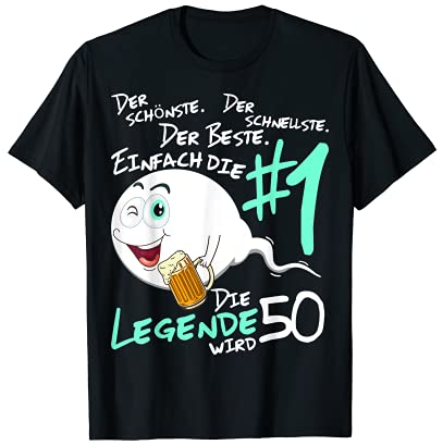 Herren Die Legende wird 50 Jahre 50er Geburtstag Mann T-Shirt