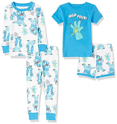 Amazon Essentials Disney | Marvel | Star Wars Set Pigiama (in precedenza Spotted Zebra) Bambini e Ragazzi, Pacco da 2, Mostri, 2 Anni
