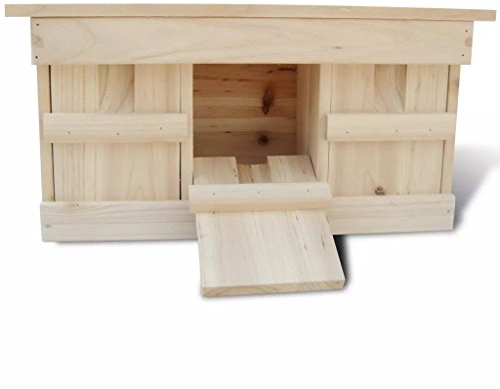 Tidyard fågelholk sperling sparvhus kolonisk bröd sparvad villa fågelhus stabilt trä 44 x 15,5 x 21,5 cm