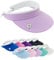 Pure Golf Womens Visor | Telephone Wire | Built in Magnet | Hand Enamelled 25mm Ball Marker | Rigid Peak | Multiple Colours | Golf Visor | Tennis Visor (Lilac)