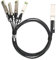 40G QSFP-Kabel, 40G QSFP Plus auf 4 SFP Plus SFP DAC-Kabel, Plug-and-Play-Hochgeschwindigkeits-SFP-Patchkabel für Stabile Signale, 1 Meter Kompatibel für Extreme für Entel