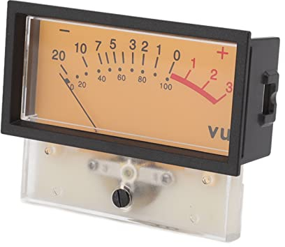 Audio-VU-Meter, 12-V-Audio-DB-Level-Header, Hohe Genauigkeit, Hervorragende Stabilität, Tragbar, Einfach zu Verwenden, ABS für Heimwerker (500UA 650Ω)