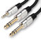 MEIRIYFA Câble Y Stéréo 3,5 mm vers Double 6,35 mm - Répartiteur Audio Mâle 0,5 cm vers Double TRS Mâle 0,5 m