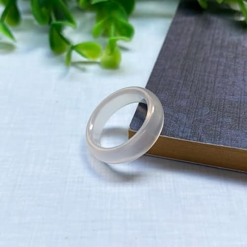 MOLUO Naturstein-Ring-Charme-runde natürliche Achate-Finger-Ringe für Frauen-Mädchen-Schmuck-Eheringe