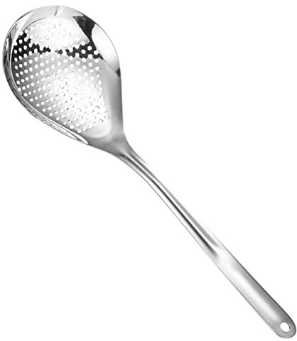 Yalych Mit Suppenkelle Braten Molecular Food Grease Gadget Schaumsieb Pot Noodle Fried Spherification Handle Geschirr Löffel