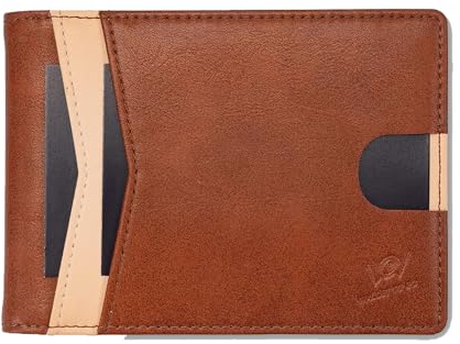 WalletToGo |Geldbörse Unisex | Slim Wallet | RFID Schutz | Geldbörse Herren klein | Mini Geldbeutel Damen Portmonee – Kartenetui | Veganes Leder Karten Portemonnaie | Kreditkartenetui