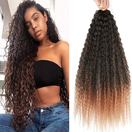 1B/30, 50 cm 20 / BRAZILIAN / 500G / 5 PIEZAS DE EXTENSIONES DE PELO PARA TRENZAS DE GANCHILLO/POR PIEZA 100Gr / ASPECTO NATURAL PREMIUM 1B/30+ GORRO DE SATÉN OFRECIDO