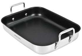Set de 3 plats a four Arthur Martin AM1853 25-30-35 cm – Acier Inoxydable – revetement anti adhérent - Passe au lave-vaisse