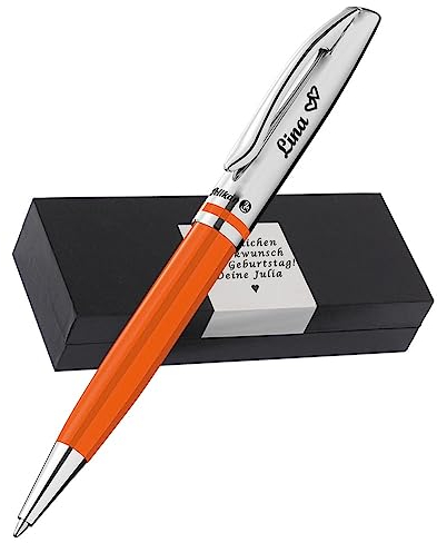 Pelikan Kugelschreiber Jazz® Classic K35 Orange mit Wunschgravur | inkl. Geschenkbox mit Gravur Pelikan Kugelschreiber mit Gravur als Geschenk & Symbol mit Geschenkverpackung PS253