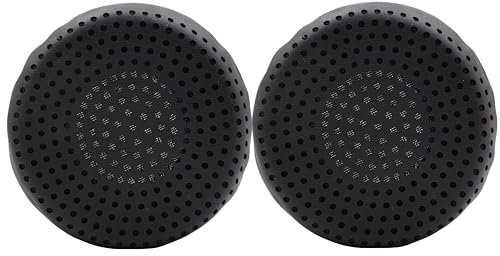 Grind Ear Pads Replacement Repair Accessories Porous Leather-Faced Ear Pads Compatible with Skullcandy Grind Wireless Earphones (Black)