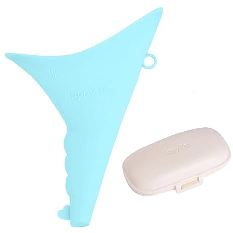 Urinoir femelle, entonnoir pour pipi femme, urinoir portable femme entonnoir en silicone, femmes debout jusqu'à pipi, réutilisable urinoir femme, activités de plein air, camping, voyage, avec boîte