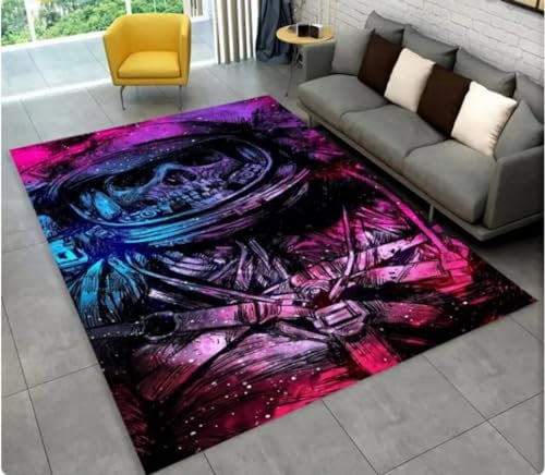 REIPOL Horror Skull Modern Area Rug, Living Room Carpet Bedroom Door mat,Kitchen Non-slip Floor Mat 200x300cm