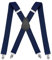Clundoo Tirantes Hombre, 35mm Ancho Tirantes para Pantalones Hombre con Clips Extra Fuerte, Elegante Retro X Forma Tirantes Caballero Adjustable, Accesorio Traje Hombre de Business Fiesta Boda (Azul)