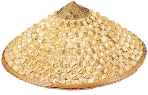 Chapeau Rétro Traditionnel De Riz De Style Chinois - Bambou Fait À Main - Paille Asiatique