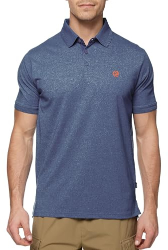 Indicode Herren INTorrance Poloshirt aus Baumwollmischung | Herrenpoloshirt Polokragen Baumwollshirt Monaco Blue, M