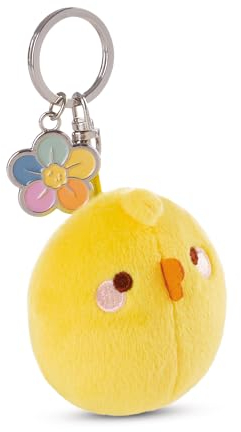 Llavero PIU PIU 6cm Amarillo - Colgante Animal de Peluche - para Colgar en la Llave, Bolso, Mochila, y Mucho más, para niños y Adultos, una excelente Idea de Regalo
