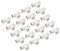 QUARKZMAN Giunto per Guaina Pvc Raccordi a Forma di T Giunto per Tubo Bianco 16 mm 3 Vie per Guaina Elettrica da Giardino Confezione da 30