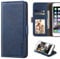 Suede Texture PU Leather Wallet Phone Case Compatible with Nokia 3210 2024, Magnetic Flip Cover with Card Slots and Full Protection (Blue)