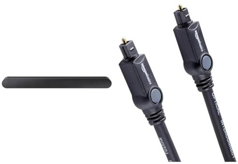 SAMSUNG Soundbar HW-S50B/ZF, 5 Canali 140W 2022, Audio 3D Wireless Ottimizzato, Suono Bilanciato e Uniforme, Music Mode & Amazon Basics - Cavo audio ottico digitale Toslink, 1.83 m, Nero