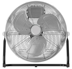 Wintem Ventilatore da Terra con 3 Pale e 3 Velocità Regolabili per un Flusso d'Aria Ottimale - Dimensioni Ideali per una Copertura Ampia della Vnetilazione e una Potenza di 60W