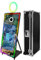 Magischer Spiegel für Selfie-Fotoautomaten, 109,2 cm (43 Zoll) Touchscreen, RGB-Ringlichter und LED-Rahmen, tragbar für Hochzeiten, Partys, Veranstaltungen, Flugkoffer (schwarz, 165,1 cm (43 Zoll)