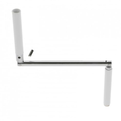 cyclingcolors Poignée de manivelle articulée pour volet roulant en acier avec contre-poignée et goupille Store Fenêtre Baie vitrée Mécanisme, Ø12mm longueur 420mm