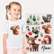 GRAZDesign Bügelbild Waldtiere mit Namen personalisiert, DIN A4 Bogen Textilaufkleber für Kinder