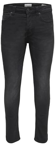 Only & Sons Herren Onsloom Slim Black Jog 7451 PIM DNM Noos Onsloom Slim Black Jog 7451 PIM DNM Noos
