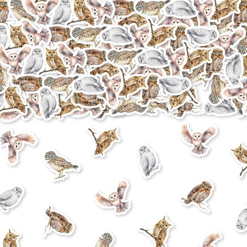 200 Stück Eulenkonfetti Aquarell Eule Party Dekorationen Waldtier Eule Tischstreuung doppelseitig bedruckt Waldtier Tischdekorationen Konfetti für Jungen Mädchen Babyparty Geburtstag Party Supplies