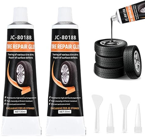 Pegamento Neumatico,2pcs Pegamento Neumaticos Coche,Cola Reparacion Neumaticos,Pegamento Reparación Neumáticos,Pegamento para Reparar Neumaticos,Neumáticos Sellador Pegamento,para Coches y Motos