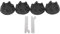 Blender Coupler Replacement Kit 4Pcs with 2Pcs Spanner Accessory for Kitchen Aid KSB5WH KSB5 KSB3 Driver Smooth Rotation Fitting Easy to Install Rubber Iron Material