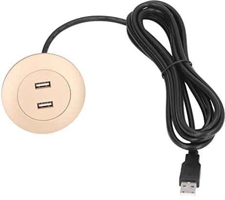 GYZOUKA Double Prise de USB pour canapé, Sortie de Courant à Monture à Chasse D'eau avec Rapide Intelligente pour les Fauteuils et Lits (Or)