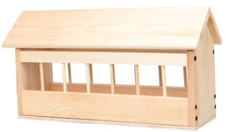 Automatischer Taubentrog mit Mehrfachschlitzen, 40x20x15cm Mottoparty | Openable Roof, Wiederverwendbar, Schützt Futter vor Schmutz, für Outdoor und Kleine Stallfütterung