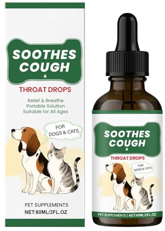 Husten Bei Hunden - 60ml Flüssige Unterstützung - Schnell Einziehende Flüssigkeit Zur Gesundheitspflege - Einnahme Morgens Abends Nach Dem Futter Unterwegs Daheim